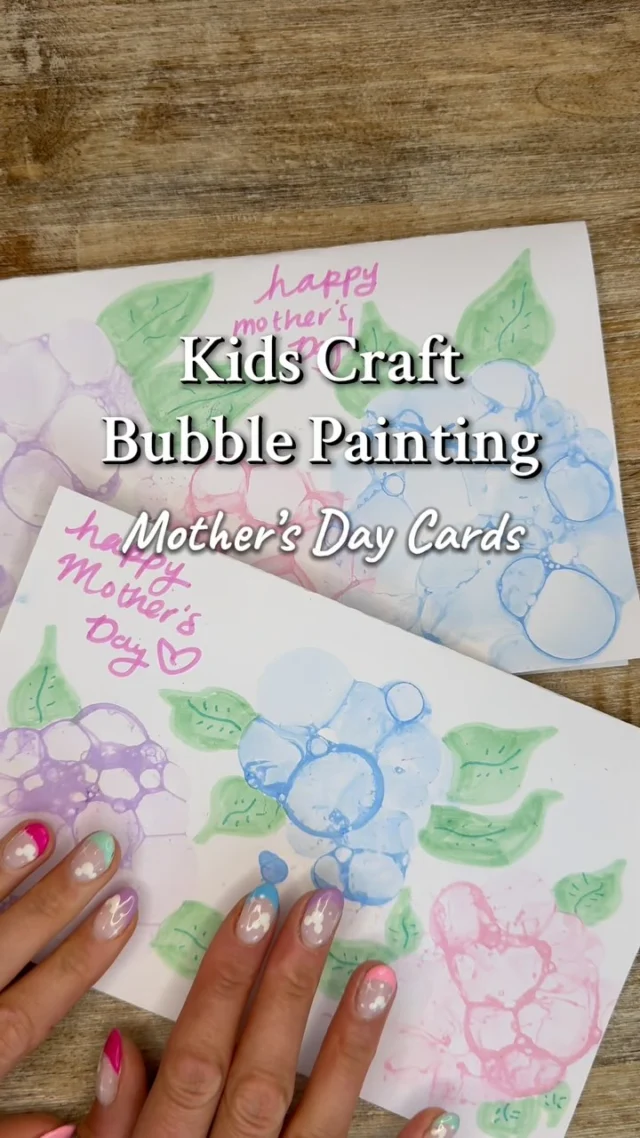 Painting with bubbles is the cutest way  kids can make cards for #mothersday 😍#kidscrafts #bubbles #toddleractivities #learningthroughplay #handsonactivities #kidsactivities #makingmemories #EarthDayCraft #KidsCrafts #toddleractivities #preschoolactivities #handsonlearning#toddlercrafts #toddleractivities #toddlerart#homeschool #preschoollearning #earlylearning #sensory #sensoryplayideas