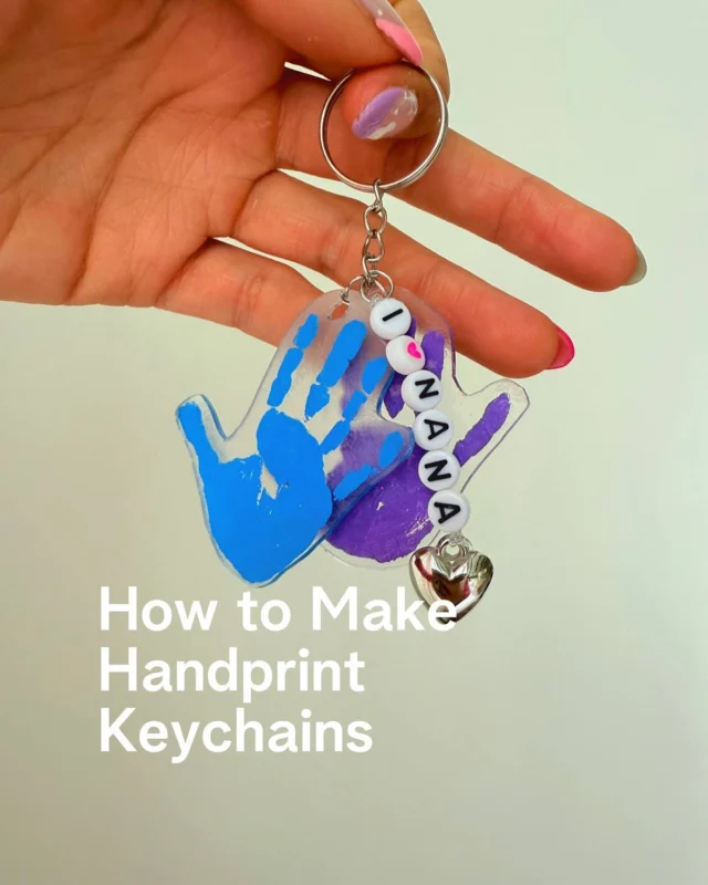 MOTHER’S DAY GIFT IDEA!It can be so difficult to shop for a loved one. I wanted to give something useful and meaningful. These keepsake keychains are just that - momentos of our love for them but practical as well!✋ Handprint crafting steps: Handprint or footprint plastic sheets. Punch a hole to the top of the handprint. Cut around the handprint to make sure you don’t cut the hole! Bake at 300 degrees or until sheet shrinks completely. Attach handprint to keychain using jump ring. Attach string of beads or charms using a crimp bead. Use pliers to close the crimp bead. Visit my the link in profile or my blog at projectplaydates.com for a more detailed tutorial.📋 Materials list: plastic shrink sheets, keychains, jump rings, crimp beads, pliers, acrylic paint, beads, beading string and charms 👧 Kid-friendly techniques: Use acrylic paint and have wipes on hand! They can choose the color or include a string of beads with their custom message.🎁 Gift ideas: Mother’s Day, Grandparents, Father’s Day💌 Personalization options: Add a string of beads with your child’s name or year. Use a fine point sharpie to add initials to the handprint after baking.🕒 Estimated crafting time: 1 hr.#mothersday #kidscrafts #toddlercradts #mothersdaygift #diygift #kidsactivities #makingmemories #EarthDayCraft #KidsCrafts #toddleractivities #preschoolactivities #handsonlearning#toddlercrafts #toddleractivities #toddlerart#homeschool #preschoollearning #earlylearning